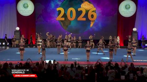 Woodlands Elite - OR - Generals [2026 L6 Senior Large Semis] 2026 The Cheerleading Worlds