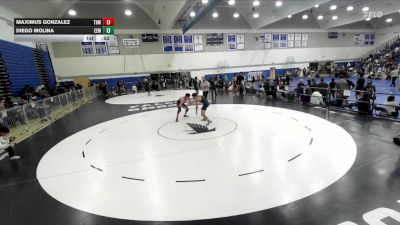 150 lbs Cons. Round 5 - Diego Molina, Eastvale Elite Wrestling vs Maximus Gonzalez, Tustin High Wrestling