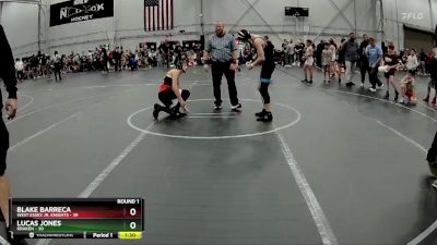 110 lbs Round 1 (4 Team) - Blake Barreca, West Essex Jr. Knights vs Lucas Jones, Kraken