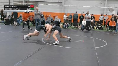 105 lbs Round 6 (10 Team) - Braxton Sharples, Lake WC vs Jayce Cordell, Dayton Bandits