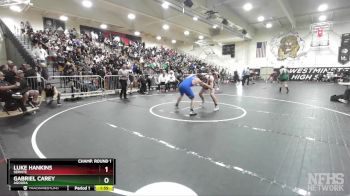 165 lbs Champ. Round 1 - Luke Hankins, Servite vs Gabriel Carey, Agoura