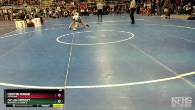 107 lbs Cons. Round 2 - Griffin Magee, Sheyenne vs Dylan Mosset, Bismarck St Mary`s