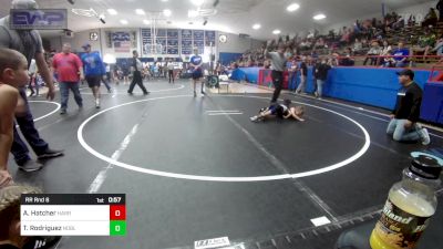 46 lbs Rr Rnd 6 - Axle Hatcher, Harrah Little League Wrestling vs Ty Rodriguez, Noble Takedown Club