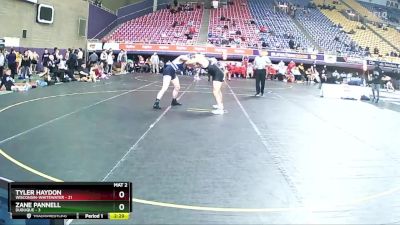 174 lbs 2nd Wrestleback (16 Team) - Tyler Haydon, Wisconsin-Whitewater vs Zane Pannell, Dubuque