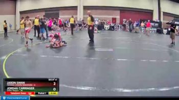 82 lbs Round 4 (6 Team) - Jordan Carringer, Steel Valley vs Jaxon Swan, Midwest Xtreme Wrestling