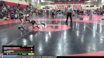 95 lbs Quarterfinal - Aj Woerpel, Team Nazar vs Dominick Mariotti, STMA
