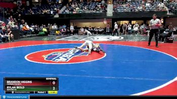 7A-113 lbs Semifinal - Brandon Higgins, Camden County vs Rylan Ibold, Buford HS