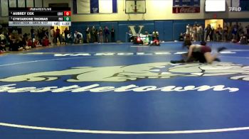 Girls 107 lbs Quarterfinal - Cyntarione Thomas, Picayune High School vs Aubrey Cox, Long Beach