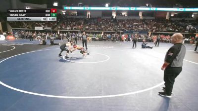 D 1 138 lbs Semifinal - Ozias Gray, Acadiana vs Jacob Britt, Destrehan