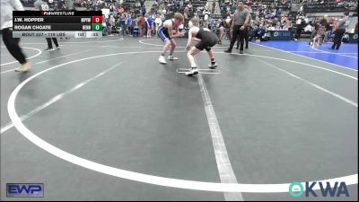 119 lbs Consolation - J.W. Hopper, Mannford Pirate Youth Wrestling vs Rogan Choate, Hennessey Takedown Club