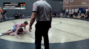 140 lbs Champ. Round 2 - JohnnyRigo Sauceda, All In Wrestling Academy vs Thomas Corkery, Lakeland Wrestling Club