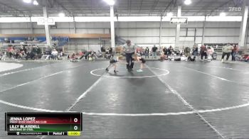 43-45 lbs Round 1 - Jenna Lopez, Priest River Wrestling Club vs Lilly Blaisdell, Brothers Of Steel