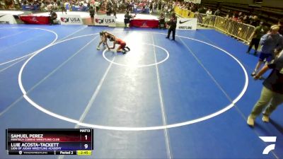 106 lbs Quarterfinal - Jacob Dominguez, Elite Force Wrestling Club vs Justin Osburne, Del Norte Wrestling Inc.