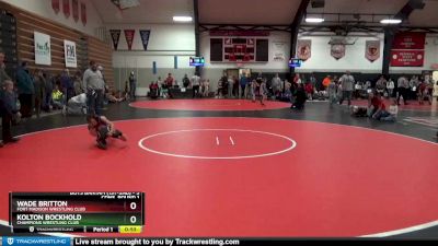 3 lbs Cons. Round 1 - Wade Britton, Fort Madison Wrestling Club vs Kolton Bockhold, Champions Wrestling Club