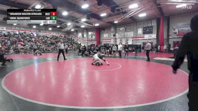 132 lbs Semifinal - Erik Quintero, Lakeside vs Brandon Walter-Strauss, West Torrance