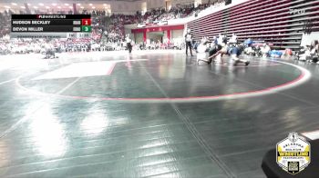 126 lbs Semifinals (8 Team) - Devon Miller, EDMOND NORTH vs Hudson Beckley, BROKEN ARROW