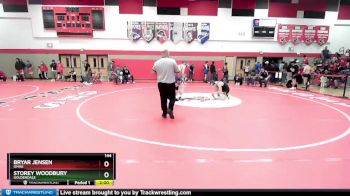 144 lbs Champ. Round 2 - Bryar Jensen, Omak vs Storey Woodbury, Goldendale