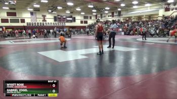 JV-16 lbs Quarterfinal - Gabriel Vogel, Waterloo East vs Wyatt Rose, Prairie, Cedar Rapids