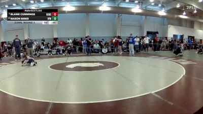 88 lbs Cons. Round 3 - Mason Bires, Virginia Patriots Wrestling vs Blaine Cummings, Red Lion Wrestling Club