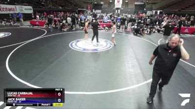 120 lbs Placement Matches (16 Team) - Lucas Carbajal, IEWA-GR vs Jack Baker, MDWA-GR