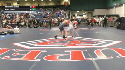 157 lbs Consi Of 64 #1 - Benjamin Zeren, NC vs Kody Goss, NV