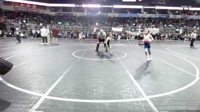 64 lbs Consi Of 8 #1 - Knox Findley, Smithville Youth Wrestling vs Beau Brackett, Farmington Mat Rats