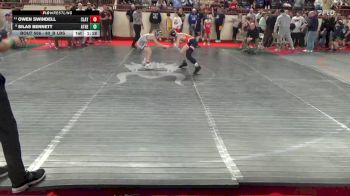 80_B lbs Round Of 16 - Owen Swindell, Claysburg Kimmel vs Silas Bennett, Athens
