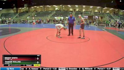 147 lbs Round 1 (4 Team) - Tanner Rollins, Rainier vs Brody Smith, La Pine