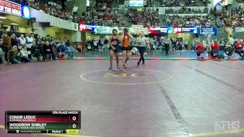 AA - 205 lbs 5th Place Match - Conor Leduc, Flathead (Kalispell) vs Woodrow Shirley, Billings Senior High School