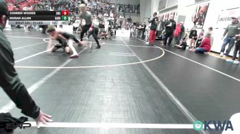 70 lbs Consi Of 8 #2 - Conner Woods, Salina Wrestling Club vs Dugan Allen, Barnsdall Youth Wrestling