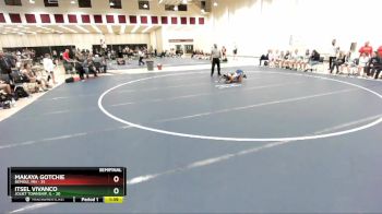 120 lbs Semis & 1st Wrestleback (8 Team) - Makaya Gotchie, Bemidji, MN vs Itsel Vivanco, Joliet Township, IL