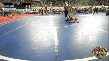 52 lbs Round Of 16 - Nolan Ortiz, Shelton Wrestling Academy vs Miles Sanders, Team Tulsa Wrestling Club