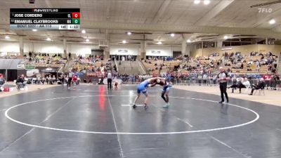 AA 113 lbs Semifinal - Jose Cordero, Cleveland High School vs Emamuel Claybrooks, McGavock High School