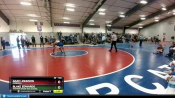 132 lbs Semifinal - Adam Johnson, Glenrock vs Blake Edwards, Thunder Basin High School