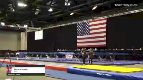 Annie Hansen - Tumbling, NSB - 2021 USA Gymnastics Championships