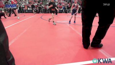 60 lbs Consi Of 4 - Drew Lawson, Ponca City Wildcat Wrestling vs Nasir Ashford, Tulsa North Mabee Stampede