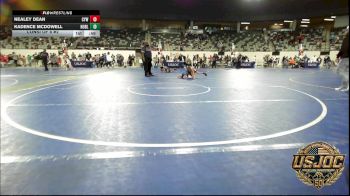 65 lbs Consi Of 8 #2 - Nealey Dean, Coweta Tiger Wrestling vs Kadence McDowell, Noble Takedown Club