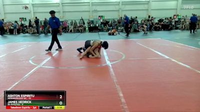 120 lbs Round 7 (10 Team) - Ashton Espiritu, Neighborhood WC vs James Hedrick, 84 Athletes