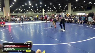 110 lbs Round 1 - Paris Turner, Rabbit Wrestling Club vs Camila Malave, Seymour Youth Wrestling Club