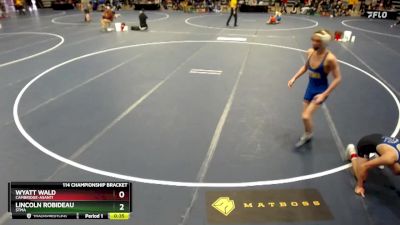 114 Championship Bracket Cons. Round 7 - Wyatt Wald, Cambridge-Asanti vs Lincoln Robideau, STMA