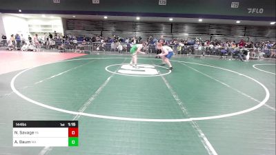 144 lbs Round Of 64 - Nolan Savage, PA vs Aidan Baum, MA