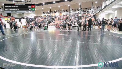 110 lbs Rr Rnd 1 - Hayley Bentley, Brushy Wrestling Club vs Joplyn Sherrick, Tahlequah Middle School