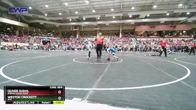 73 lbs Cons. Semi - Weston Crockett, WTC vs Oliver Sudol, Kansas Young Guns
