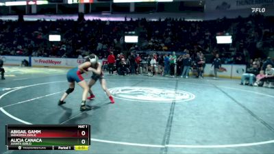 Girls 120 lbs Cons. Round 6 - Abigail Gamm, Snohomish (Girls) vs Alicia Canaca, Juanita (Girls)