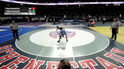 I-118 lbs Cons. Round 3 - Greg Schaefer, Goshen vs Evan Margolis, Smithtown West