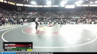 5A 132 lbs Cons. Round 2 - Taysen Brown, Thunder Ridge vs Akio Sanders, Nampa