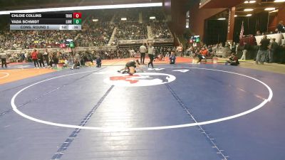120 lbs Cons. Round 2 - Chloie Collins, Thunder Basin High School vs Vada Schmidt, Lovell