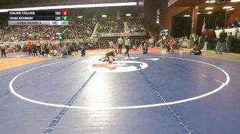 120 lbs Cons. Round 2 - Chloie Collins, Thunder Basin High School vs Vada Schmidt, Lovell