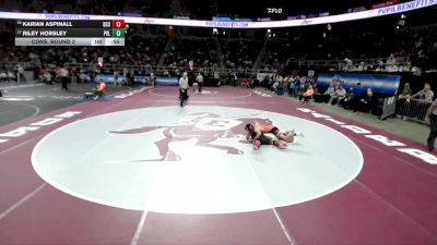 II-126 lbs Cons. Round 2 - Karian Aspinall, Bronx Studio School vs Riley Horsley, Portville