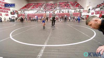 64 lbs Semifinal - Bowen Leavitt, Ponca City Wildcat Wrestling vs Dustin Hampton, Noble Takedown Club